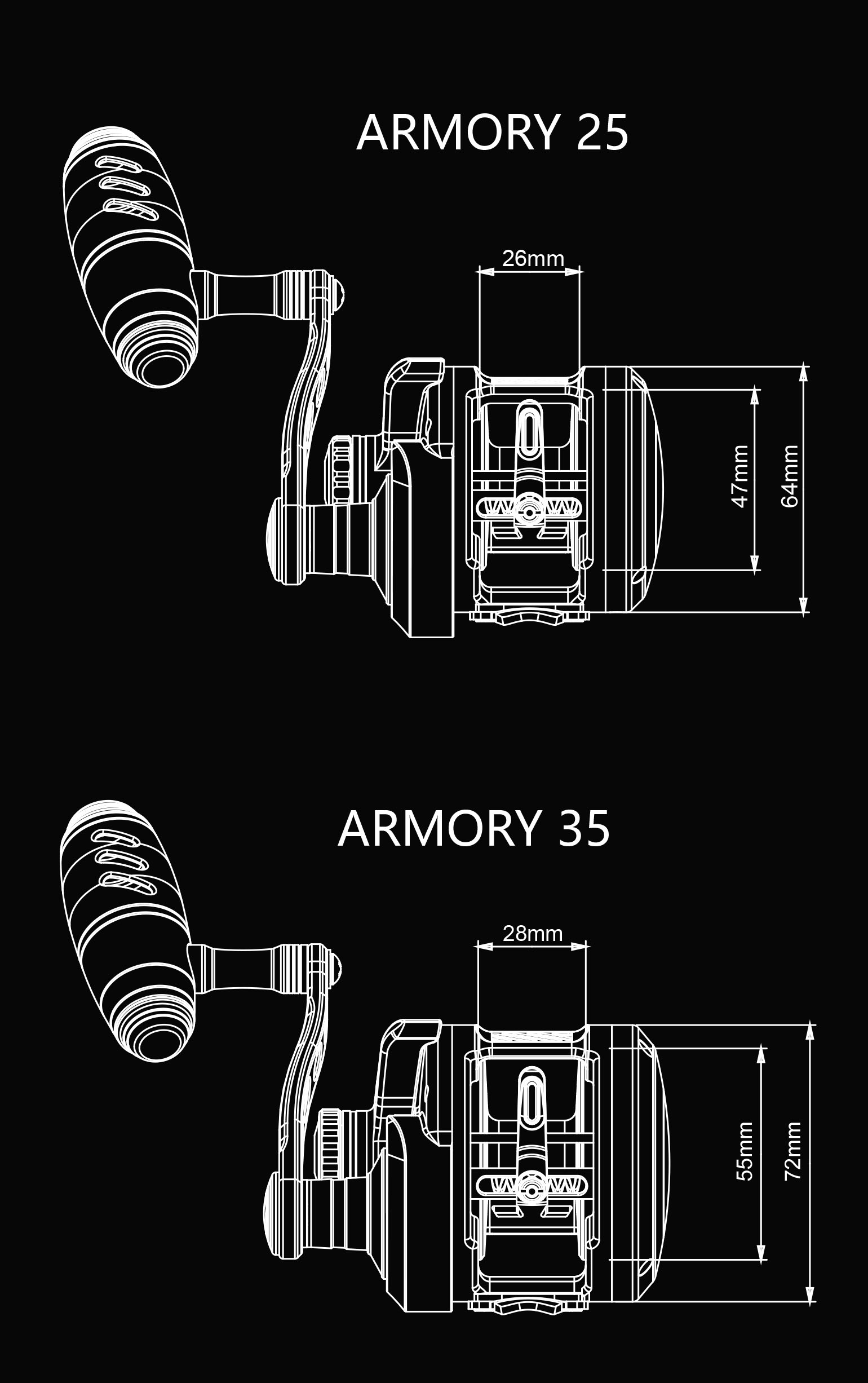 ARMORY25,35线条尺寸图